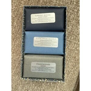 VINTAGE F21c Made In France Formula Frankincense  Marine Eucalyptus Bar SOAP 3Pk